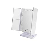 Folded Potable Lighted Vanity Mirror Cosmeticミラー24 LEDライト、スマートタッチスクリーンメイクアップミラーと3 x / 2 x / 1 x倍率、2つ