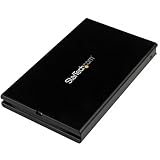 StarTech.com USB 3.1(10 Gbps)接続2.5インチSATA SSD/HDDドライブケース 本体一体型USB-C(Type-C)ケーブル UASP対応 S251BU31C3CB