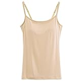 [Ｋａｒｌｙ　Ｓｈｏｐ] 【爆売れ】カップ付きインナー キャミソール タンクトップ ブラトップ サラサラ 吸湿 アンダーゴム ホールド ストレッチ rr4 M cbeige