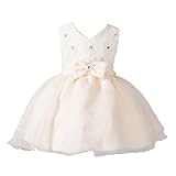 Candykids ベビードレス ベビーデイジー 結婚式 セレモニードレス フォーマルドレス 子供服 女の子 　　赤ちゃん お宮参り ティアードスカート　ベビードレス フォーマルドレス　 (M, シャ