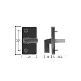 YKKAP メンテナンス部品 非常錠サムターン錠 (HH-J-0620) YK：ブラック *製品色・形状等仕様変更になる場合があります*