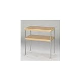 ナカキン　電話機台（テレフォンスタンド）　スチール角パイプ塗装タイプ　TL-T70NA　ナチュラル【カード払限定】