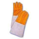 【表革製手袋】 【特殊手袋】 コンビ5本指内縫い長　1712-7　サイズ：フリー 【NB】