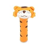 askcut Baby RattleスティックおもちゃBrain Game Hand Sticksおもちゃキッズ子供幼児Plush再生ツールサイズ5 cm1 cm16 cm ( Tiger )