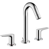 Hansgrohe 71533 Logis Widespreadバスルーム蛇口with EcorightとComfortzone T、 S クローム 71533001 1