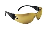 SAS Safety 5344 NSX Eyewear with Polybag, Gold Mirror Lens/Black Temple by SAS Safety