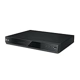LG DP132H DVDプレーヤー フルHDアップスケーリング、従来のDVD再生、USB再生、HDMI出力、USBダイレクト録画、リモコン付き – ブラック