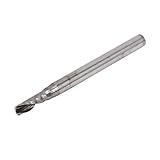 uxcell スパイラルエンドミル　固体のカーバイド素材　2.5mm x 8mm