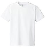 [グリマー] Tシャツ UVカット・吸汗速乾 4.4ozドライメッシュTシャツ [キッズ］ ホワイト 140cm