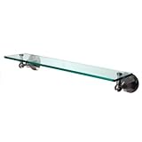 Kingston Brass BA4819SN Metropolitan Glass Shelf, Satin Nickel by Kingston Brass