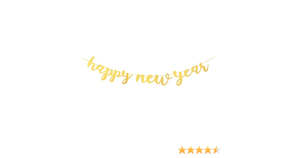 Amazon Co Jp Happy New Year ガーランド 21 スクリプト 筆記体 お正月 新年 年賀状 飾りお祝い 装飾 和風 Hanamei ガーランドb おもちゃ