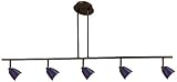 Cal Lighting SL-954-5-RU-WH Track Lighting, Rust & White