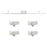 共同照明 配線ダクトレール ライティング 簡易取付式ダクトレール （GT-DJ-GDW-ZW）ライティングバー 1m ダクトレール用プラグ 引掛シーリング4個付き コンセントレール シーリング用スポットライト おしゃれ レール 天井照明 レールライト用 レール照明 白