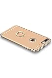 AIKOSHA iPhone7Plus ケース ゴールド3パーツ式 携帯カバー リング付き 衝撃防止 スタンド機能 アイフォン6ケース おしゃれ 高級感 薄型