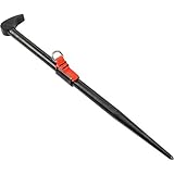 Stanley Proto J2130-TT Tether-Ready 16-inch Rolling Head Pry Bar [並行輸入品]