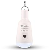 ASALON LEDランタン 3 IN 1 LED電球 E26口金 560LM 充電式 ポータブルライト モバイルバッテリー機能 寝室/停電/防災/キャンプなど対応