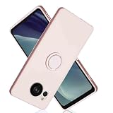 【Viesa】For 互換性 AQUOS sense7 plus A208SH ケース リング付き スマホケース（ピンク）兼用 アクオスsense7plus センス7プロ ソフトカバー 車載ホルダー シリコン ケース 適用 シャープa208sh Pink