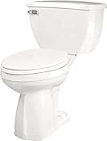 Gerber配管21 – 342 Gerber Ultra Flush WaterSense Siphonジェットトイレボウルwith Roundフロント、ホワイト、1.6 GPF – 21342