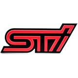 【スバル純正】STI【チェリーレッド フロントオーナメント/フロントエンブレム】インプレッサ【GDA/GDB用】2005.04~2007.04