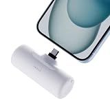 iWALK モバイルバッテリー USB-C直挿し タイプc 4500mAh 最大15W 超小型 軽量 ケーブル不要 iPhone 17/16/15対応 ホワイト