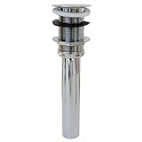 LASCO 03 – 4603 Tip Toe Basin Drain with Tip Toeポップアップストッパー、Lessオーバーフロー穴、1 – 1 / 4インチodチューブ状、クロム
