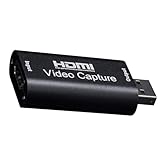 HUIKKJPキャプチャーボード HDMIキャプチャーカード 超小型 USB2.0対応 1080p ゲーム実況生配信・画面共有・録画・ライブ会議用 UVC(USB Video Class)規格準拠 電源不要 持ち運びに便利
