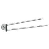 GedyエロスクロムタオルバーSwivel with 2つレール、クロム
