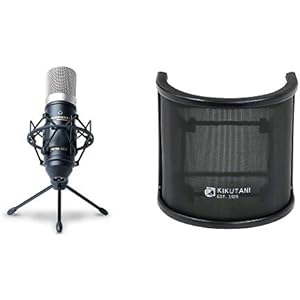 888M マランツプロ コンデンサーマイクロホン MPM-1000 と キクタニ ポップブロッカー PO-7 のセット