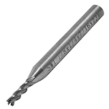 SODIAL(R) 1/8" x 1/4" HSSストレートシャンク　4 フルートエンドミル切削工具