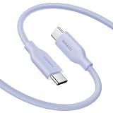 NIMASO USB C ケーブル シリコン素材【PD対応 最大60W/3A急速充電】高速データ転送 Type C to Type C ケーブル 断線防止 絡まない タイプc ケーブル iphone 16 シリーズ/iphone 15 シリーズ/MacBook/iPad Pro/Air/mini/Galaxy/Sony/PixelなどのType-c機種対応 (1m) NCA23L1004
