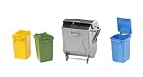Bruder Garbage Can Set, 3 Small/1 Large [並行輸入品]