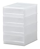 プラスト A4サイズ 収納ケース 4段 PH C クリア PHA404 写真パネル付