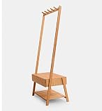 WUFENG ハンガーラック 竹 ストレージ 靴用引き出し 元の竹色64.5x39.5x149.5cm ( 色 : Original bamboo color )