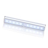 センサーライト 10-LED 人感センサー LEDライト 省エネ [USB充電式] 夜間ライト マグネット付き 貼り付け型 ナイトライト/ワードローブライト/玄関/階段ライト/寝室/赤ちゃん室/押し入