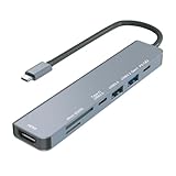 HIDISC USB Type-C ハブ 7in1 ポート コンパクト シルバー HD-7IN1HBSV