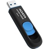 ADATA Technology USB3.0直付型フラッシュメモリー DashDrive UV128 64GB (ブラック+ブルー) AUV128-64G-RBE