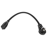 2 Pack --- 12" Inch Black Flat Rotating Plug Extension Cord ... [並行輸入品]