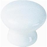 Laurey 1642 1 3 / 8インチ磁器ノブ、ホワイト