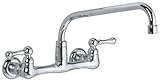 American Standard 7295.152.002 Heritage Wall-Mount 5-5/8-Inch Swivel Spout Kitchen Faucet with Metal
