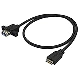 YUGSHNKFC 10Gbps データ転送ケーブル 20ピン TypeE から USB 3.2 メス フロントパネル延長ケーブル