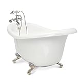 American Bath工場cc-sc-b-sn、チェルシーコレクションスリッパバスタブパッケージ