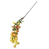 Lovoski 1本　造花　人工植物　果実花束　家　インテリア　飾り物　全6色選ぶ - オレンジ