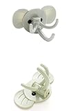 Adorable elephant-shape壁ハンガーフックStrong StickyハングフックStick On Nailsせずの服、タオル、バッグ Zeronehi3y69f0pg-01