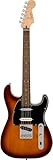 Squier by Fender スクワイヤー エレキギター Paranormal Custom Nashville Stratocaster®, Laurel Fingerboard, Black Pickguard, Chocolate 2-Color Sunburst ソフトケース付き