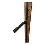 和気産業(Waki Sangyo) 1X4ピラシェル棚受 棚受け金具 1X4材 3枚用 右 256mm ピラシェルシリーズ 棚板 壁面 収納 1枚入 黒 WPS009