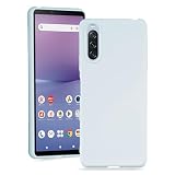 【 Agaiy 】ケースSONY Xperia 10 IV/docomo SO-52C/au SOG07/softbank A202SO 用 耐衝撃 シリコン カバー 軽量 薄型 柔軟ソニー エクスペリア10iv エクスペリア10iiii ケース シリコン 軽量 ストラップホール付き 全面保護 スマホケース 傷つき防止 落下防止 10iv カバー (スカイブルー)