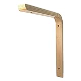 ケー・ジー・ワイ工業 棚受け 木製L型ブラケット ブナ材 240ミリ×290ミリ 1本 LW-2429