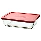 アンカーホッキング91551l11 6カップ長方形キッチンストレージwith Red Lid