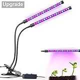 Morease 植物ライト 植物LED ライト 植物育成用 ダブルチューブ クリップ式 調節でき 低消耗電力 省エネルギ　長寿命 室内用 ガーデン・温室フラワー・水耕栽培適用（改良版）