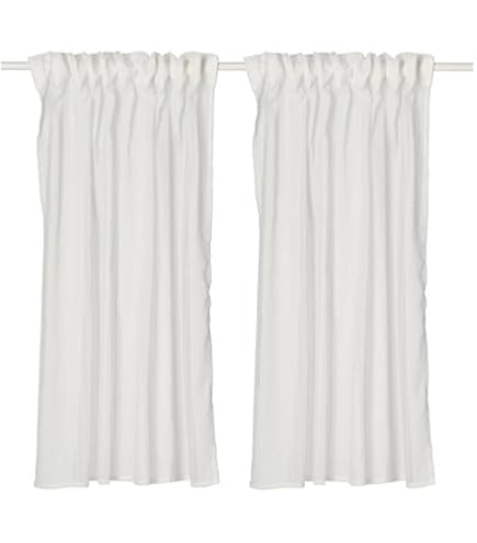 Amazon｜IKEA(イケア) ALVINE SPETS 40171863 薄手のカーテン1組, オフ